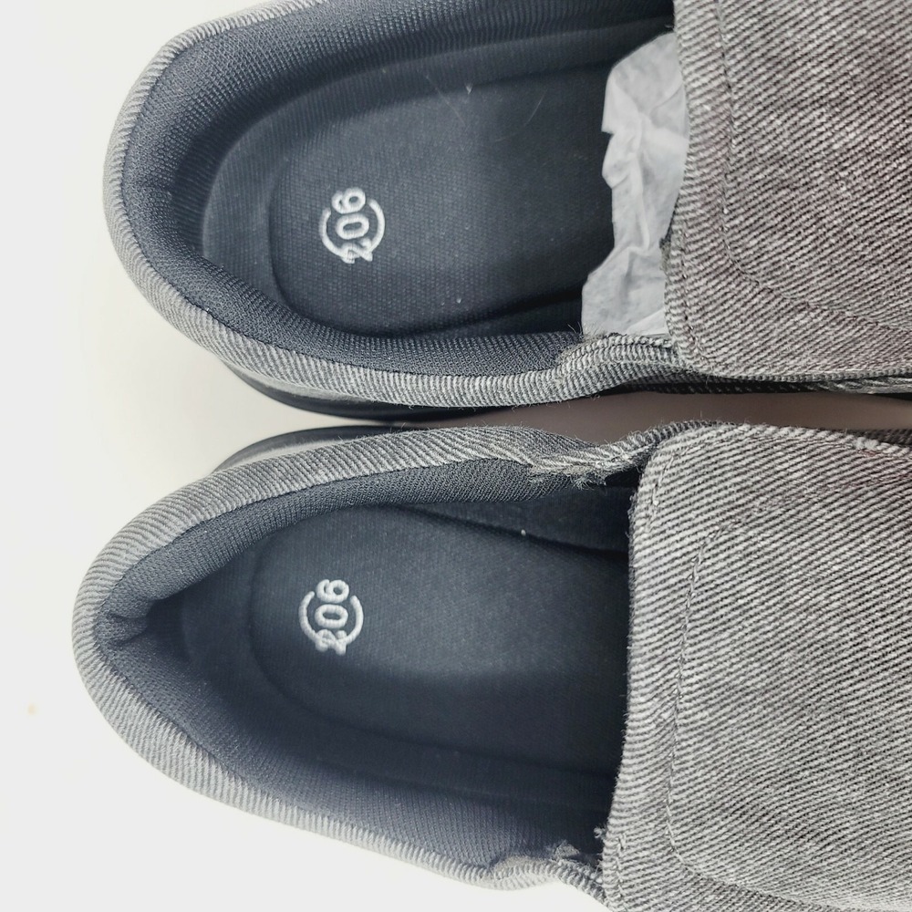 206 Collective Men's Loafers Sz 12 Gray Canvas - Picture 6 of 9